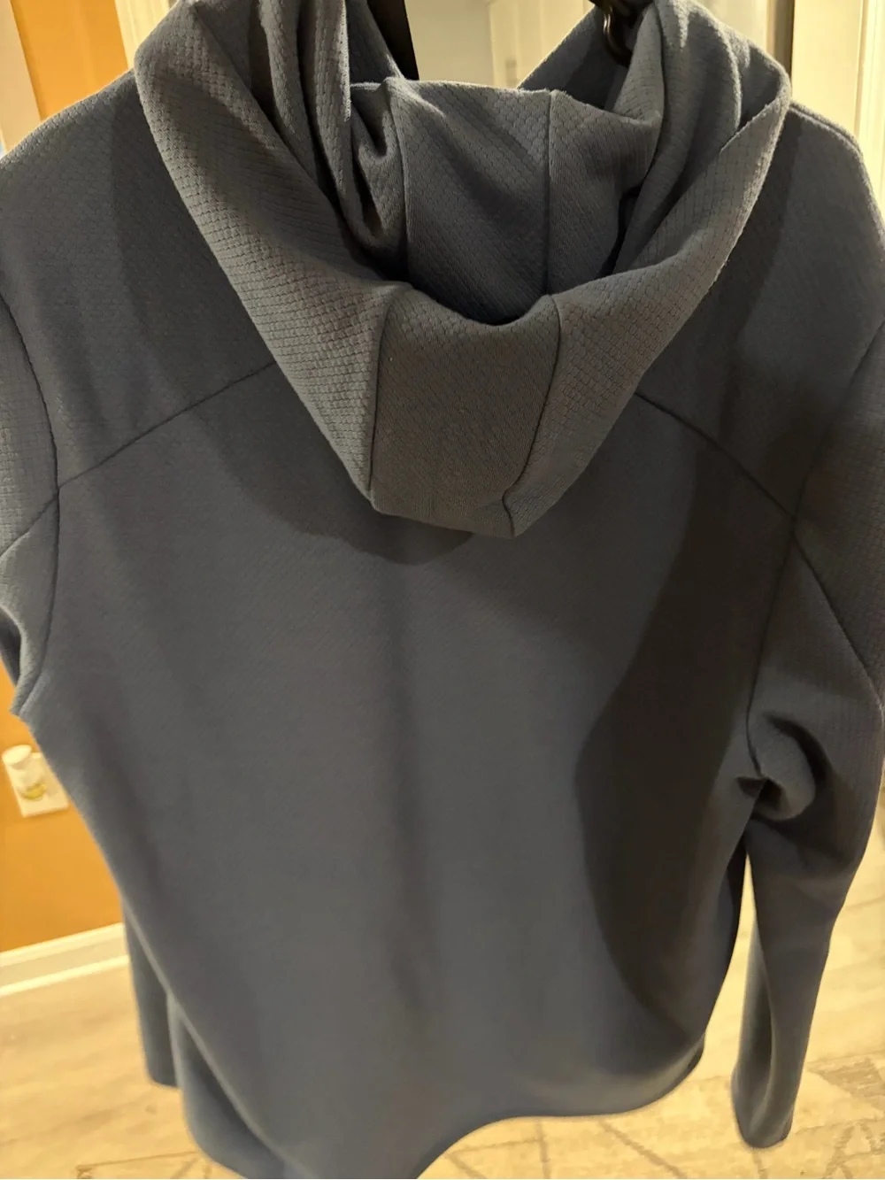Greyson Slate Blue Hooded Performance Pullover Jacket
